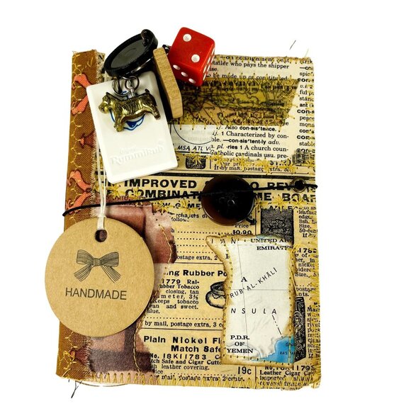 Collage Cover Custom Junk Journal Removable Ephemera Mini Blank Art Book u